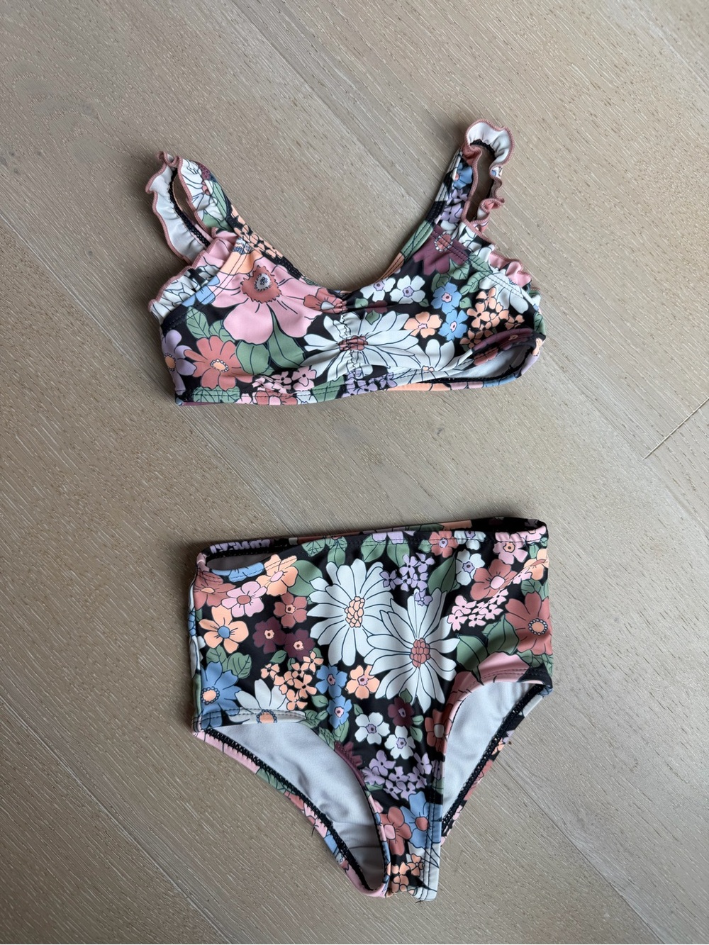 Cotton On Toddler Girls High Waisted Floral Bikini Set